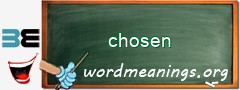 WordMeaning blackboard for chosen